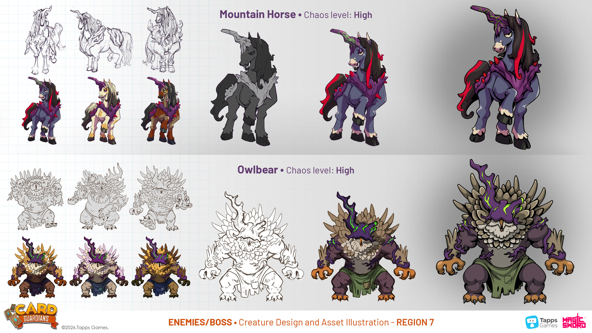 Enemy concept art for Card Guardians by Magic Sword Studio for Tapps Games (3 of 19)